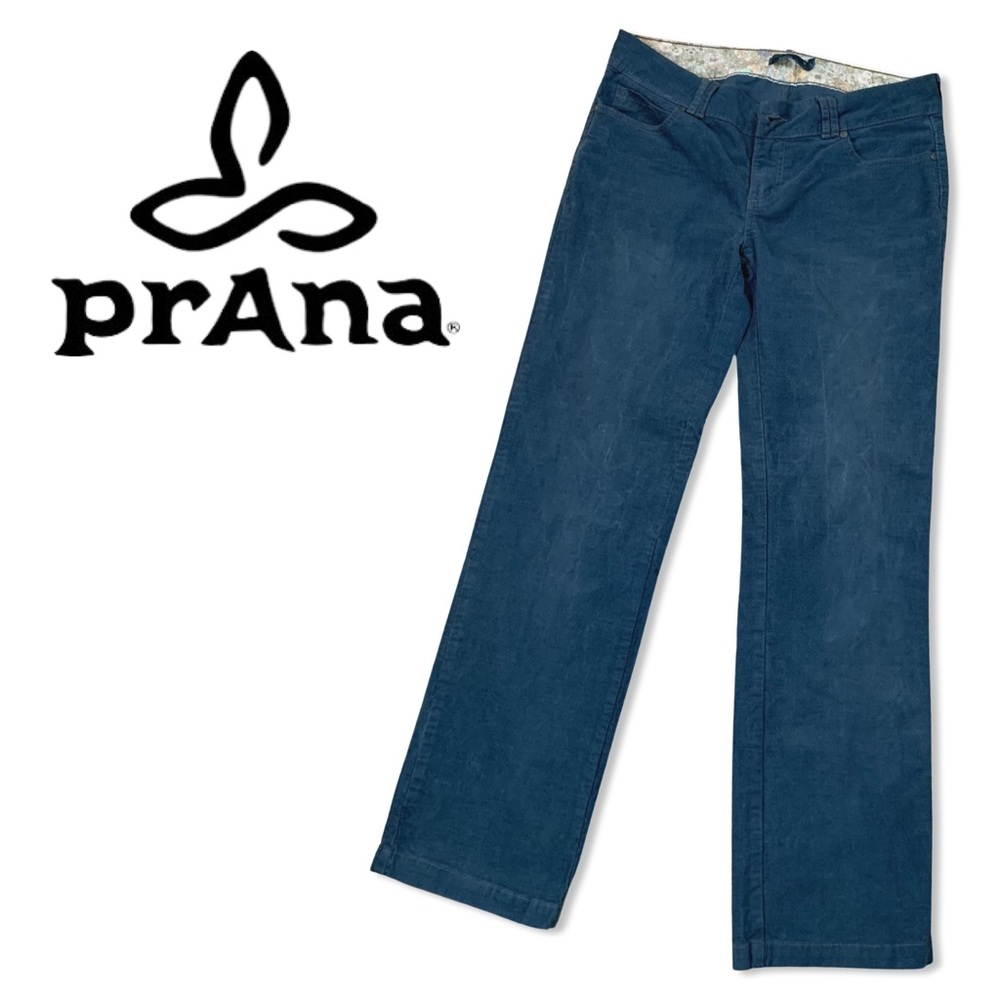 Prana Teal Corduroy Pants Straight Leg US8